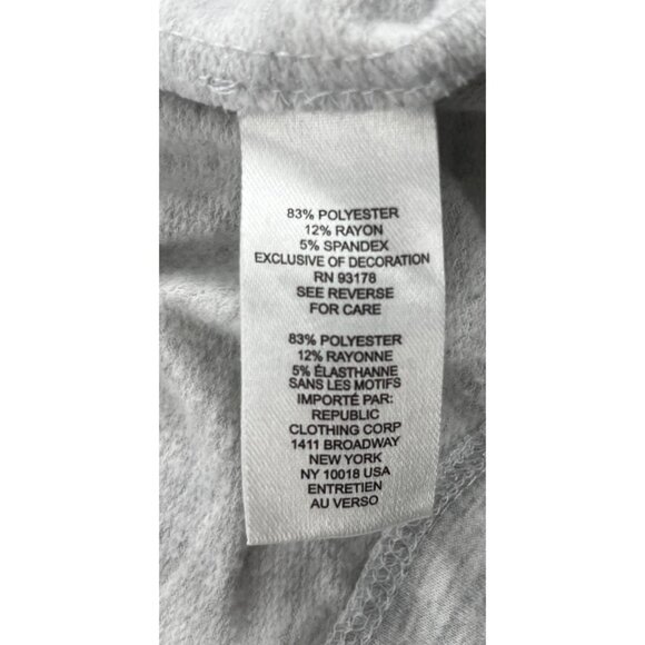 Workshop Republic Clothing Gray Festive Sweatshirt Small - Picture 4 of 5